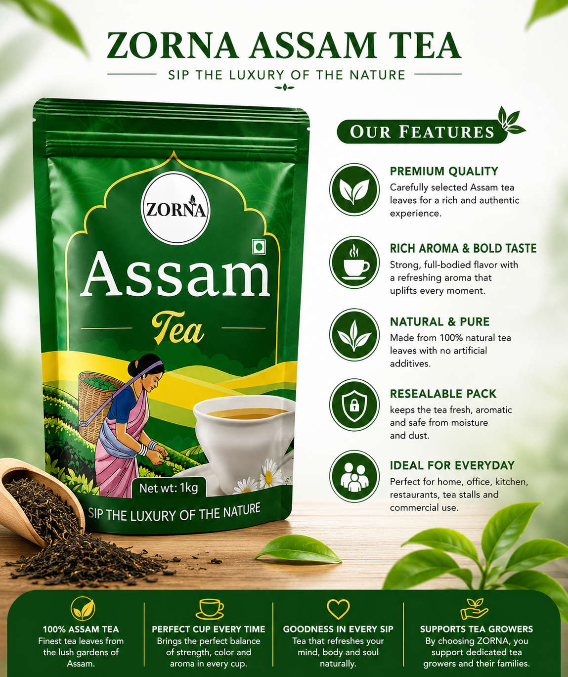 ZORNA Assam Tea – 1 kg