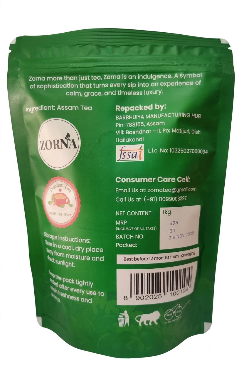 ZORNA Assam Tea – 1 kg